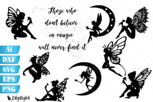 Fairy Vector Silhouettes: Graphics for Crafts and Creative Brands