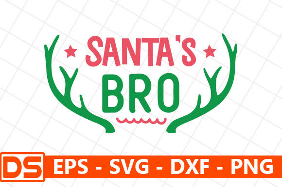 Santa's Bro Embroidery Design