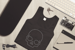 Skull Rhinestone Template